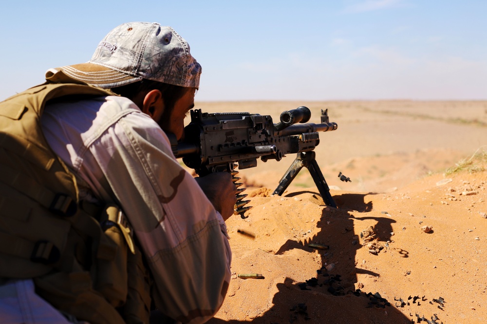 Green Berets, partner force machine gun training