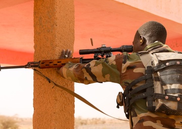 Nigerian Armed Forces train with individual weapons at Flintlock 20
