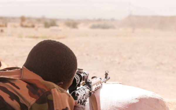 Nigerian Armed Forces train with individual weapons at Flintlock 20