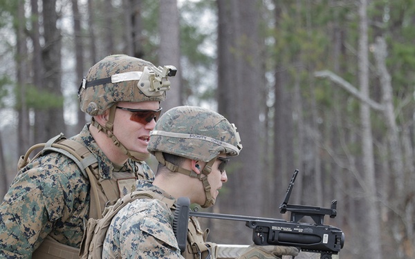 Marines test grenade launcher during fielding event