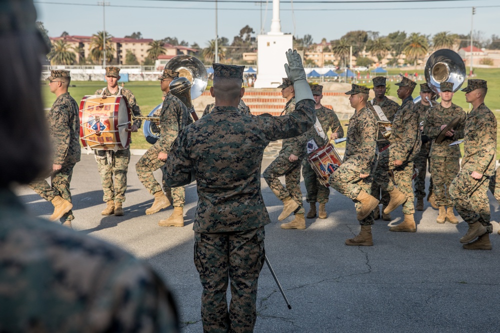 1st MarDiv Morning Colors