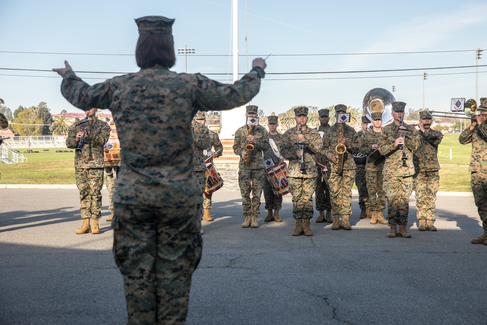 1st MarDiv Morning Colors