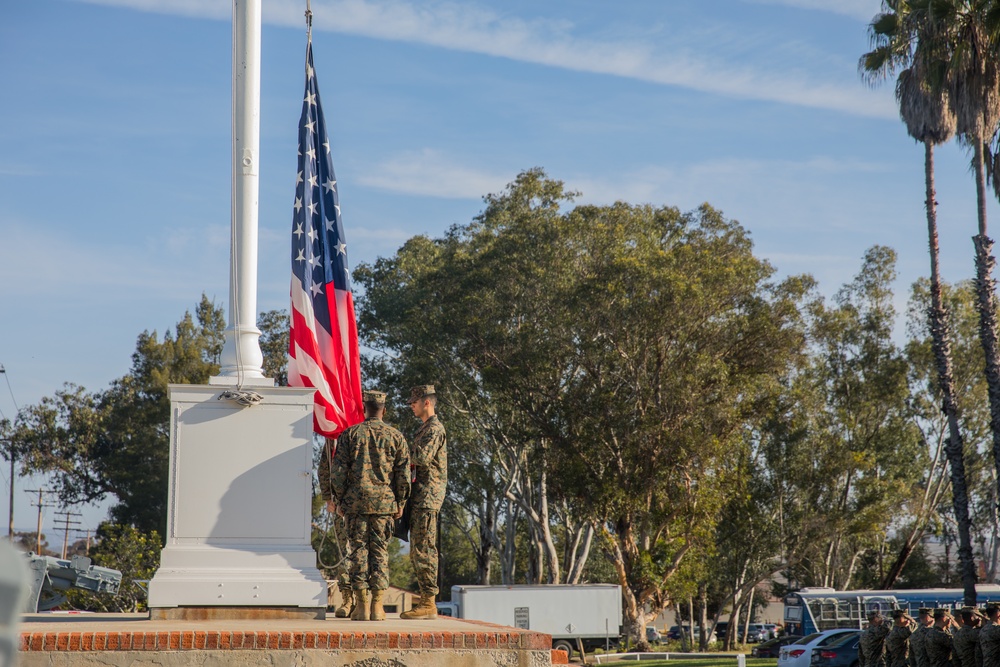 1st MarDiv Morning Colors