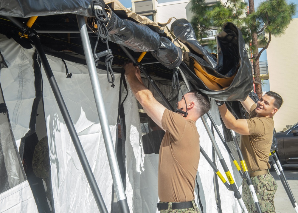 NMCSD Sailors Erect Tent