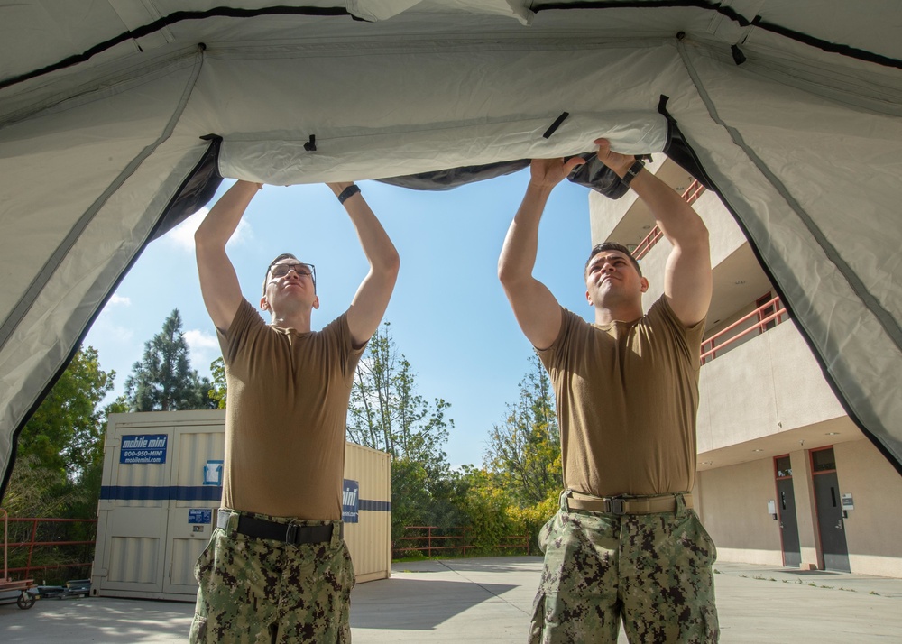 NMCSD Sailors Erect Tent