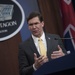 Secretary Esper, UK Secretary of State for Defense Speak to Reporters