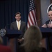 Secretary Esper, UK Secretary of State for Defense Speak to Reporters