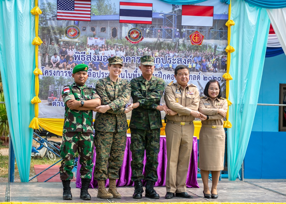 Cobra Gold 20: Wat Takhian Thong school house dedication