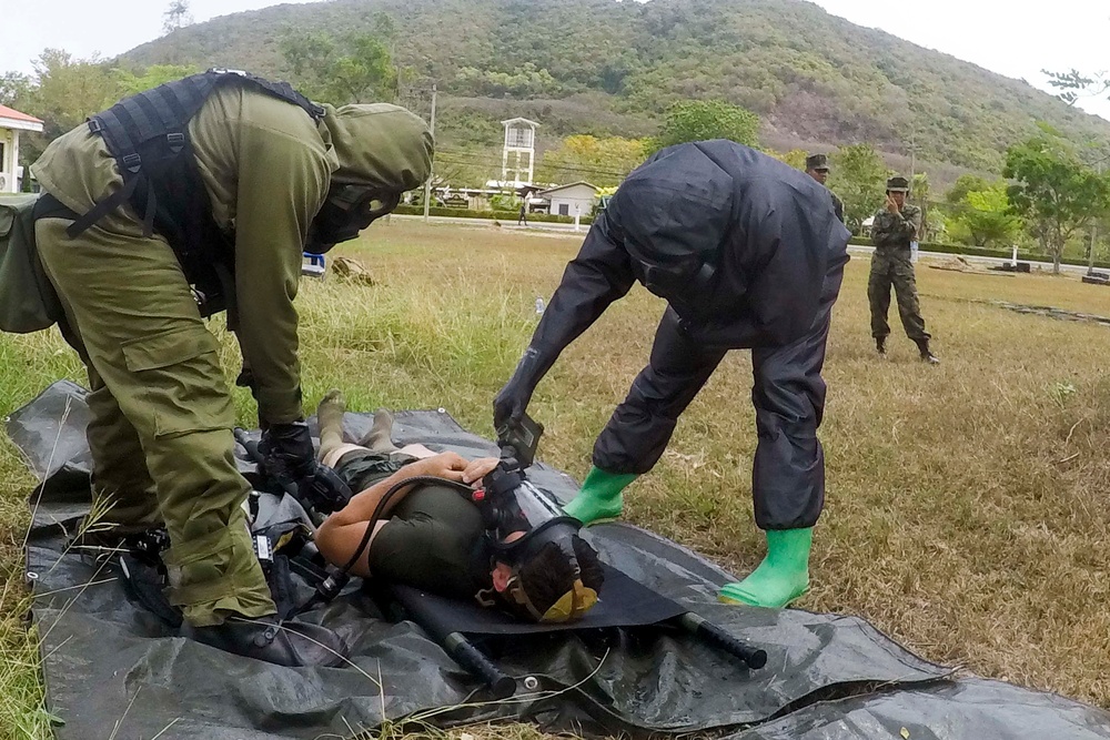 Cobra Gold 20: 31st MEU Marines, Royal Thai Navy conduct a CBRN demonstration