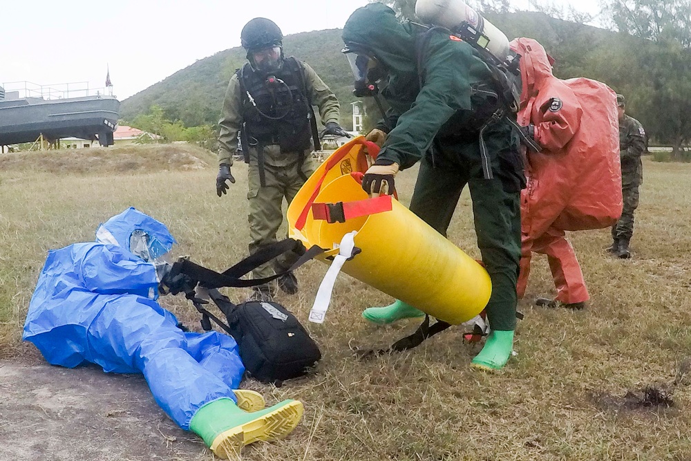 Cobra Gold 20: 31st MEU Marines, Royal Thai Navy conduct a CBRN demonstration