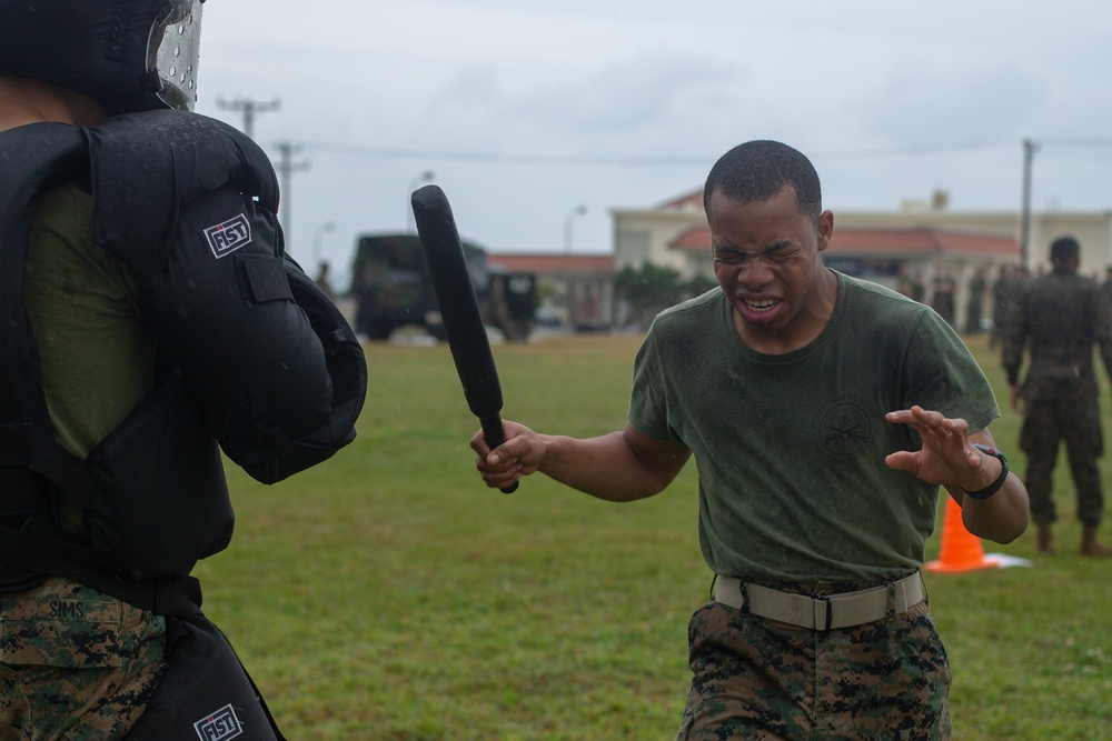 U.S. Marines conduct non-lethal weapons training