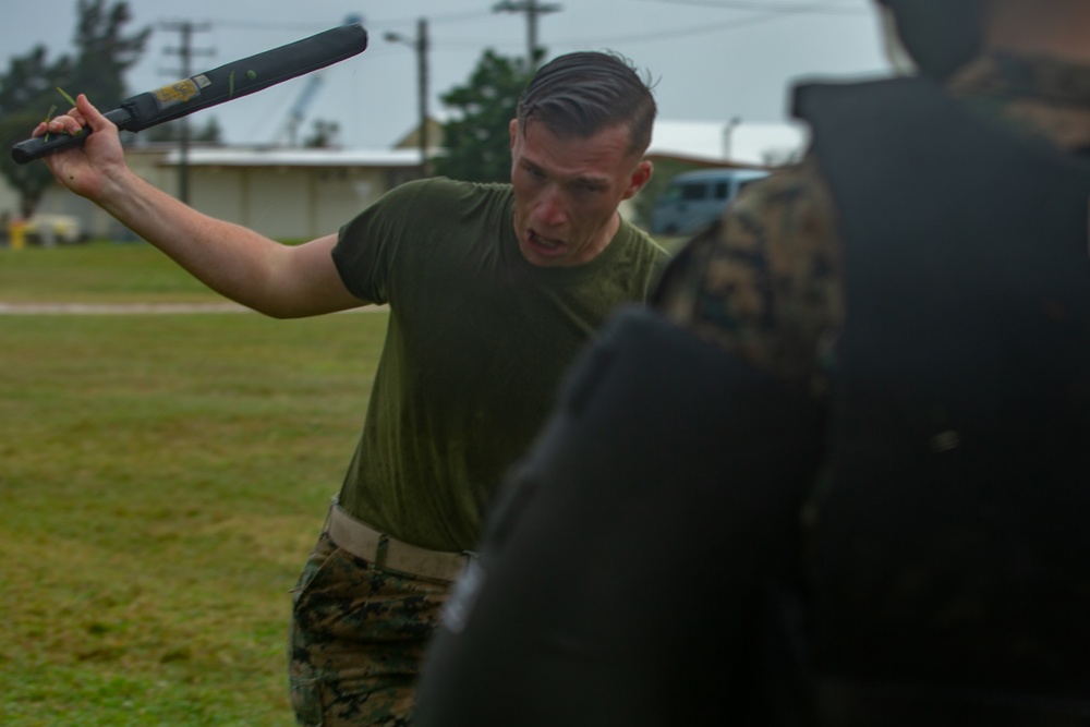 U.S. Marines conduct non-lethal weapons training