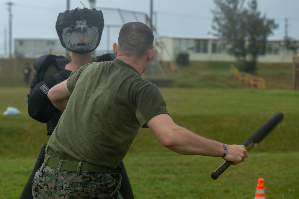 U.S. Marines conduct non-lethal weapons training