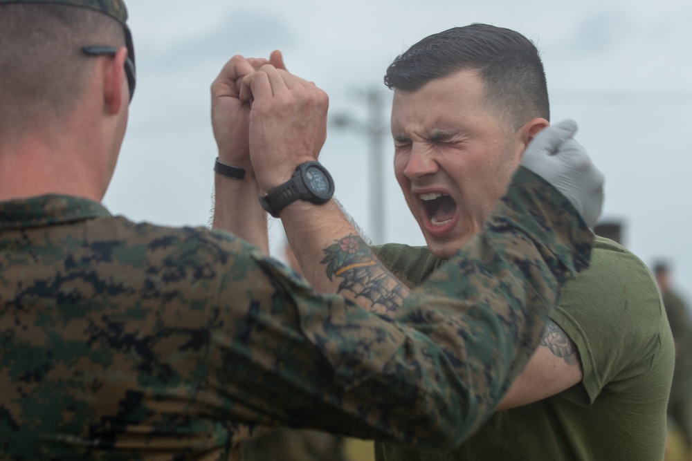 U.S. Marines conduct non-lethal weapons training