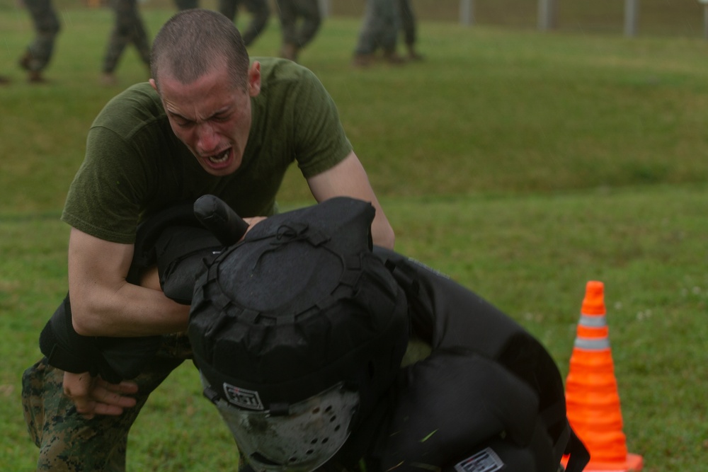 U.S. Marines conduct non-lethal weapons training