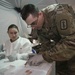 U.S. and German armed forces medical personnel exercise critical skills