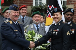 USAREUR Soldiers Participate in Ceremony Commemorating the Arrival of U.S. Forces in Dormagen 75 Years Ago