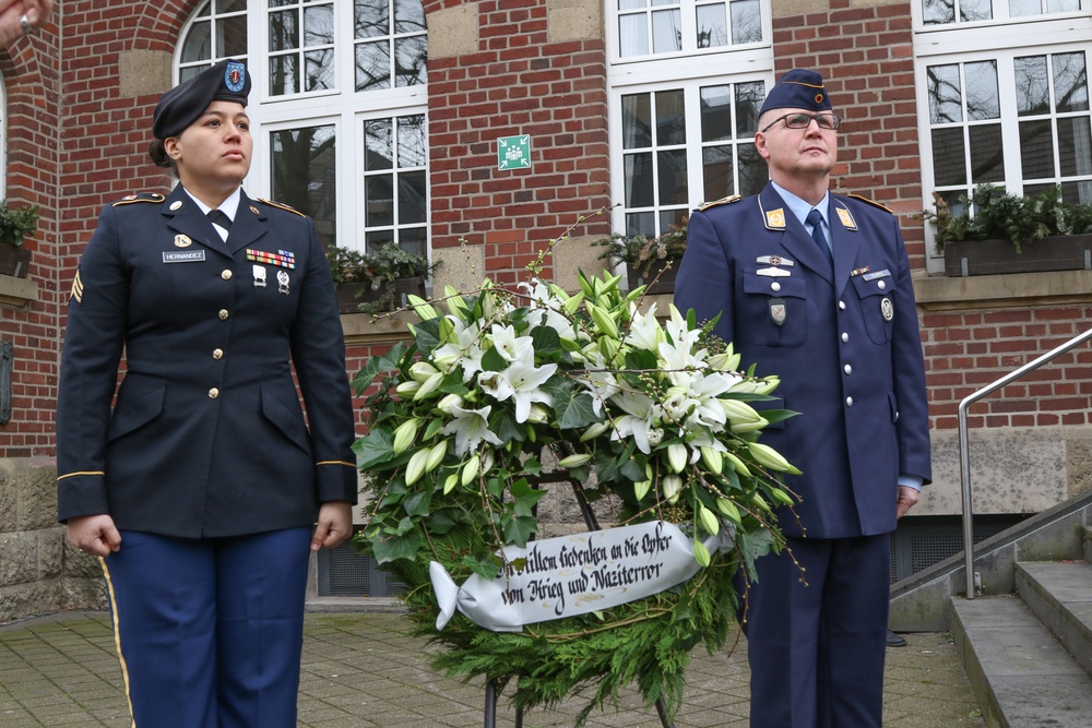 USAREUR Soldiers Participate in Ceremony Commemorating the Arrival of U.S. Forces in Dormagen 75 Years Ago