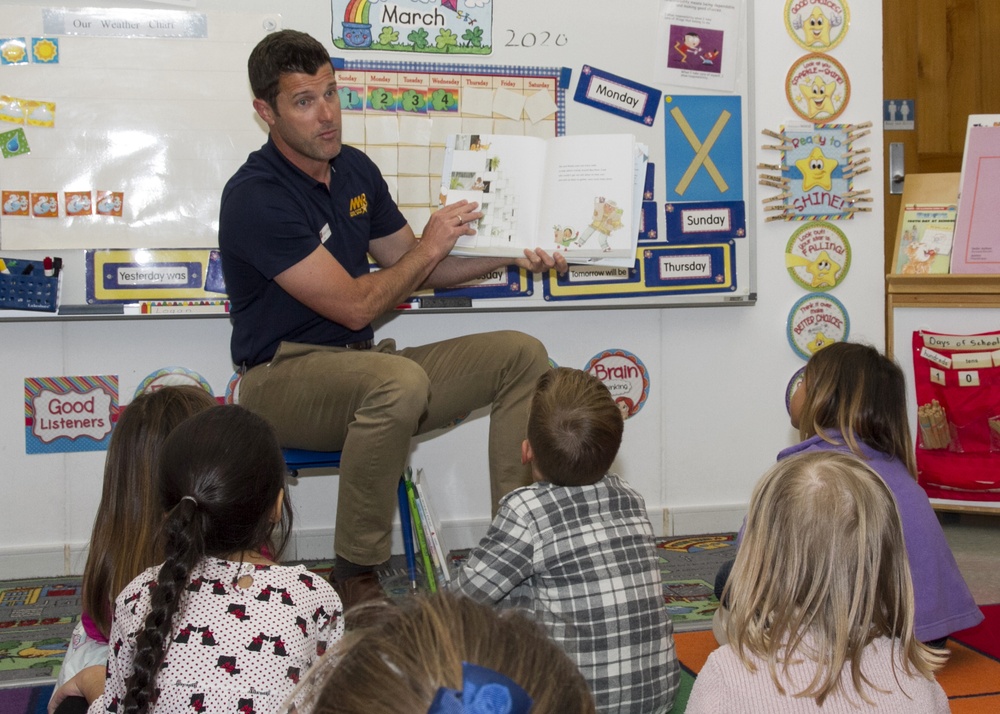 Naval Station Rota Community Members Participate in Read Across DoDEA at Rota DGF Elementary School