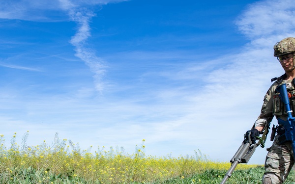 Explosive ordnance technicians conduct combat roadside clearance training