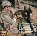 Explosive ordnance technicians conduct a simulated demolition shot, as part of surface cache prosecution training