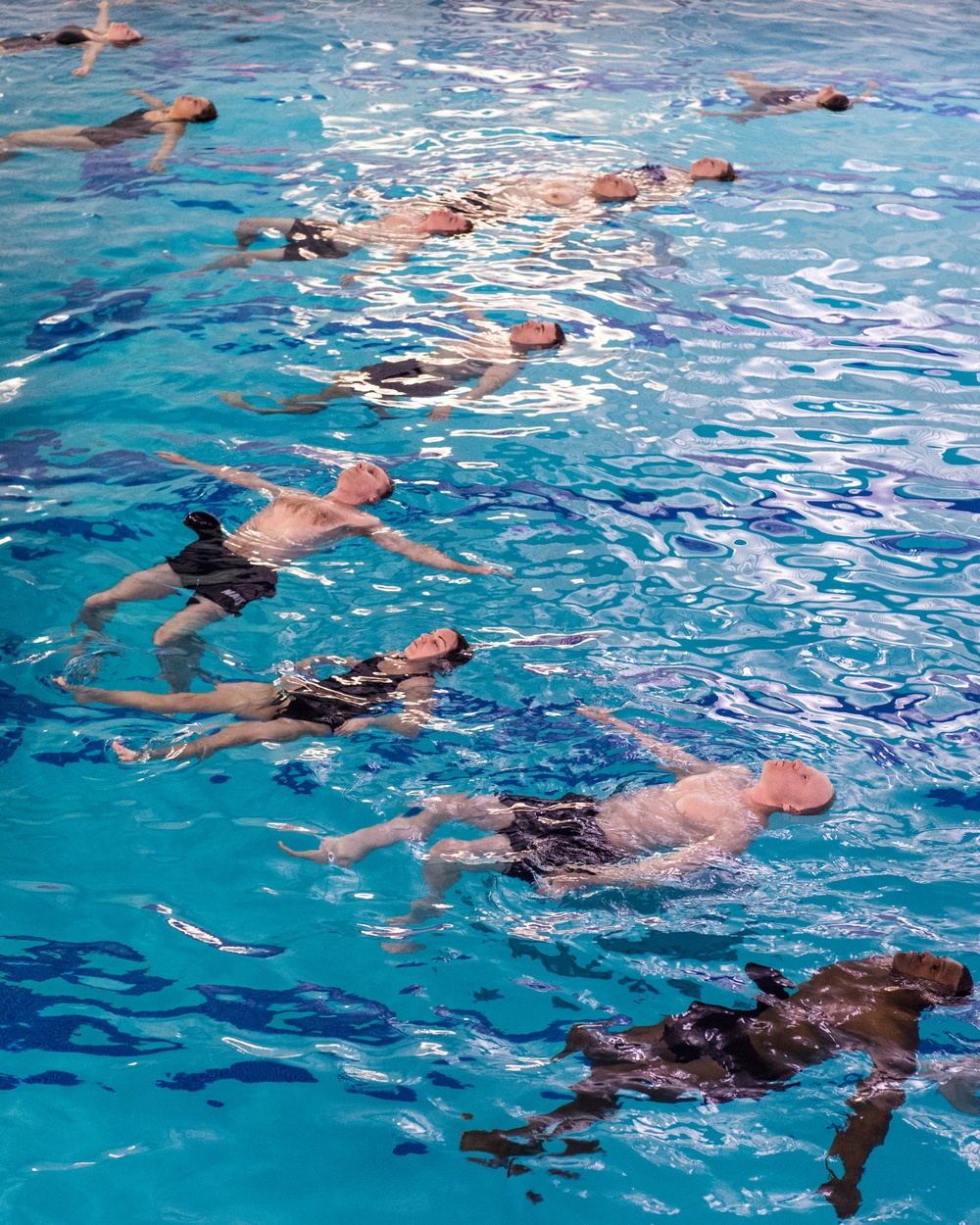 200305-N-TE695-0005 NEWPORT, R.I. (March 5, 2020) Navy Officer Development School takes the third-class swimmer test