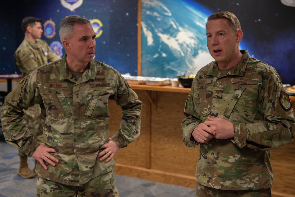 Space Force deputy commander conducts mentoring with Schriever Airmen