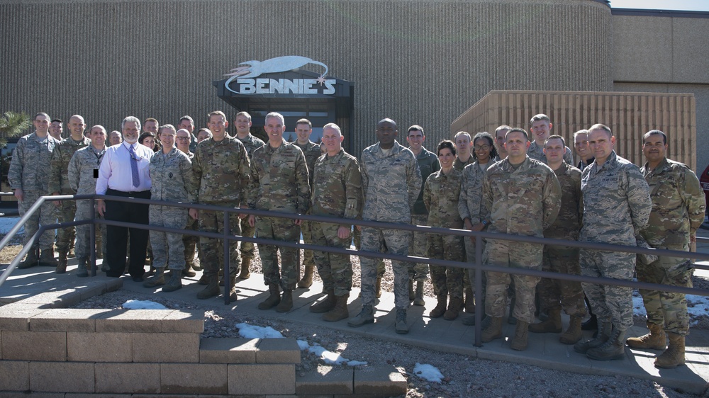 Space Force deputy commander conducts mentoring with Schriever Airmen