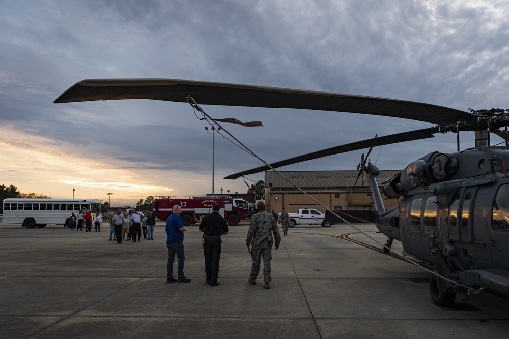 23d CES Airmen train local firefighters