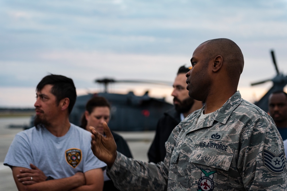 23d CES Airmen train local firefighters