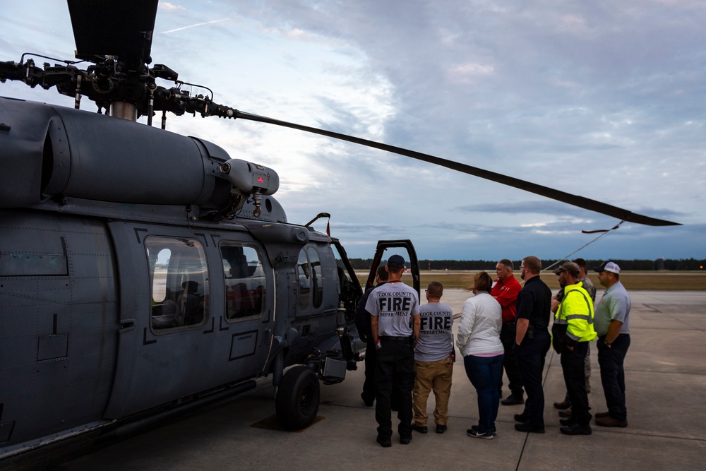 23d CES Airmen train local firefighters