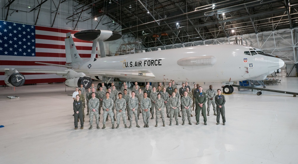 USAFA cadets immersed in battle management during 552 ACW visit