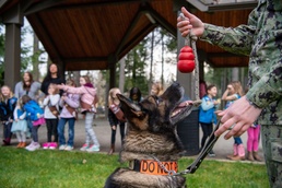 NBK Military Working Dogs show off for local Girl Scouts