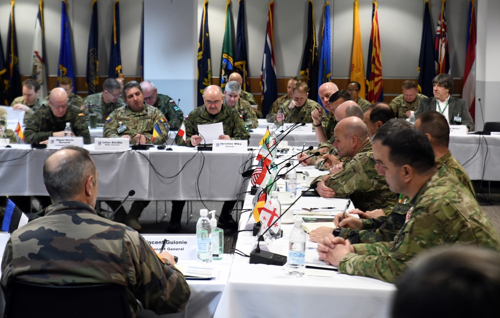 Land Force Commanders from allied NATO and partner nations meet to discuss DEFENDER-Europe 20.