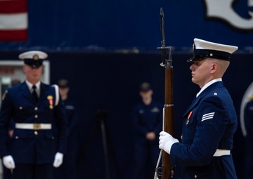 Coast Guard honor guard trainees prepare for duty
