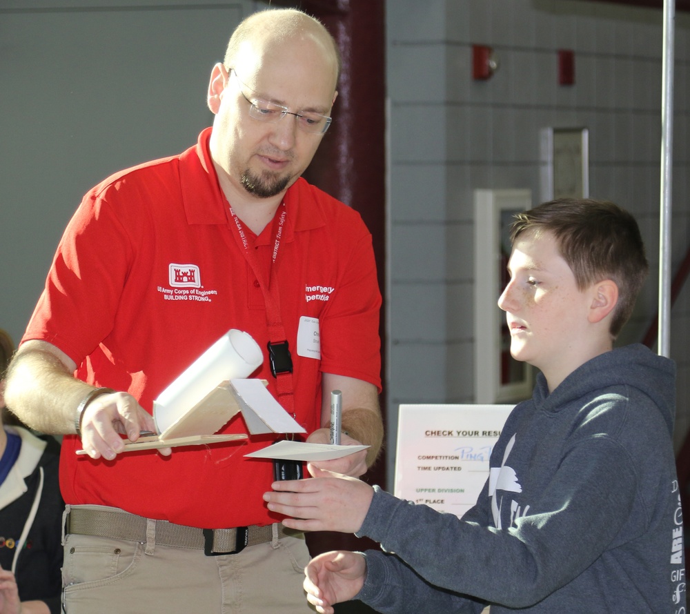 Corps employees judge STEM event