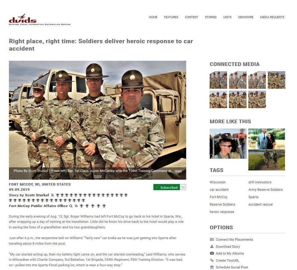 Fort McCoy Public Affairs Office staff earn local, IMCOM, DOD-level recognition