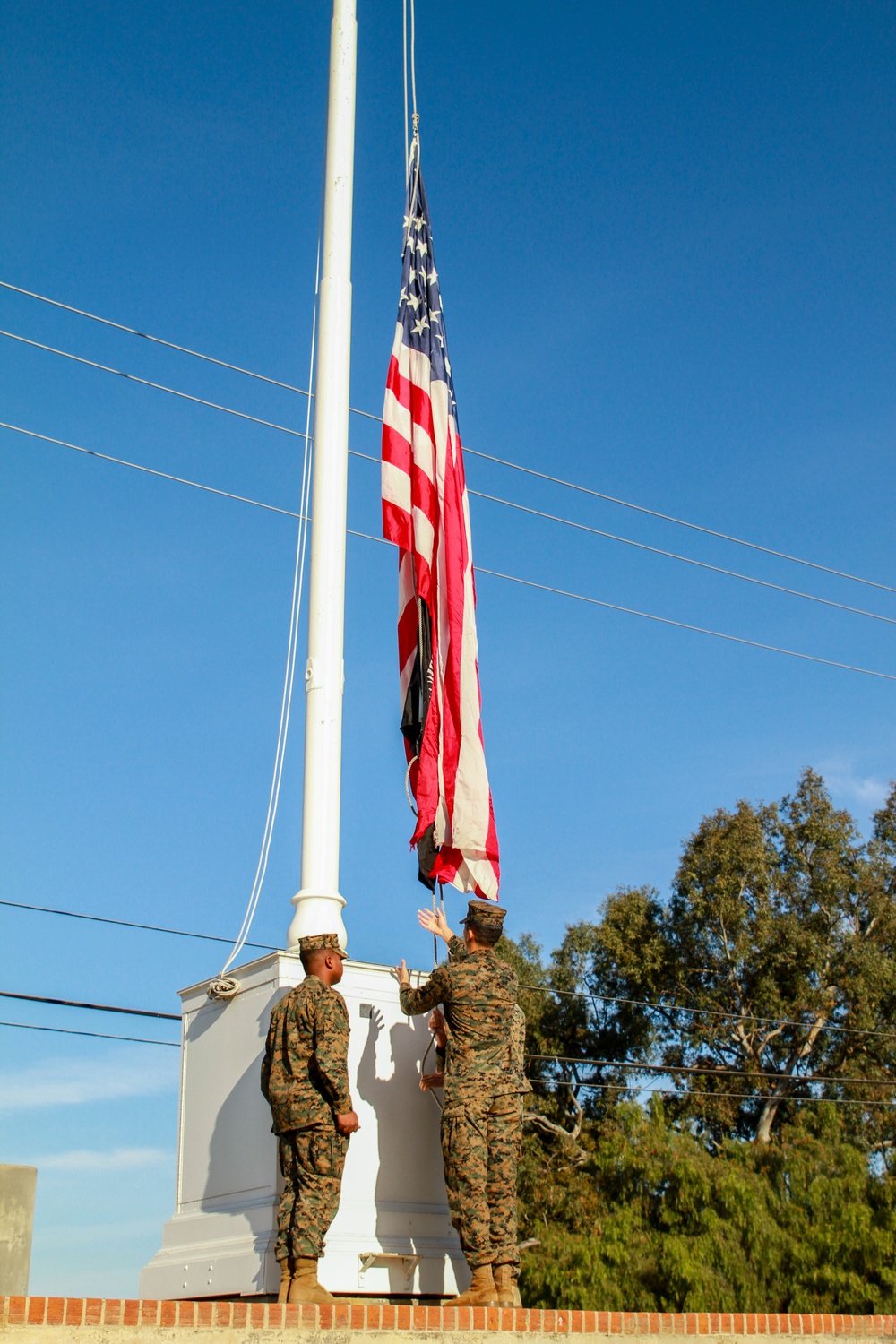 1st MarDiv Morning Colors