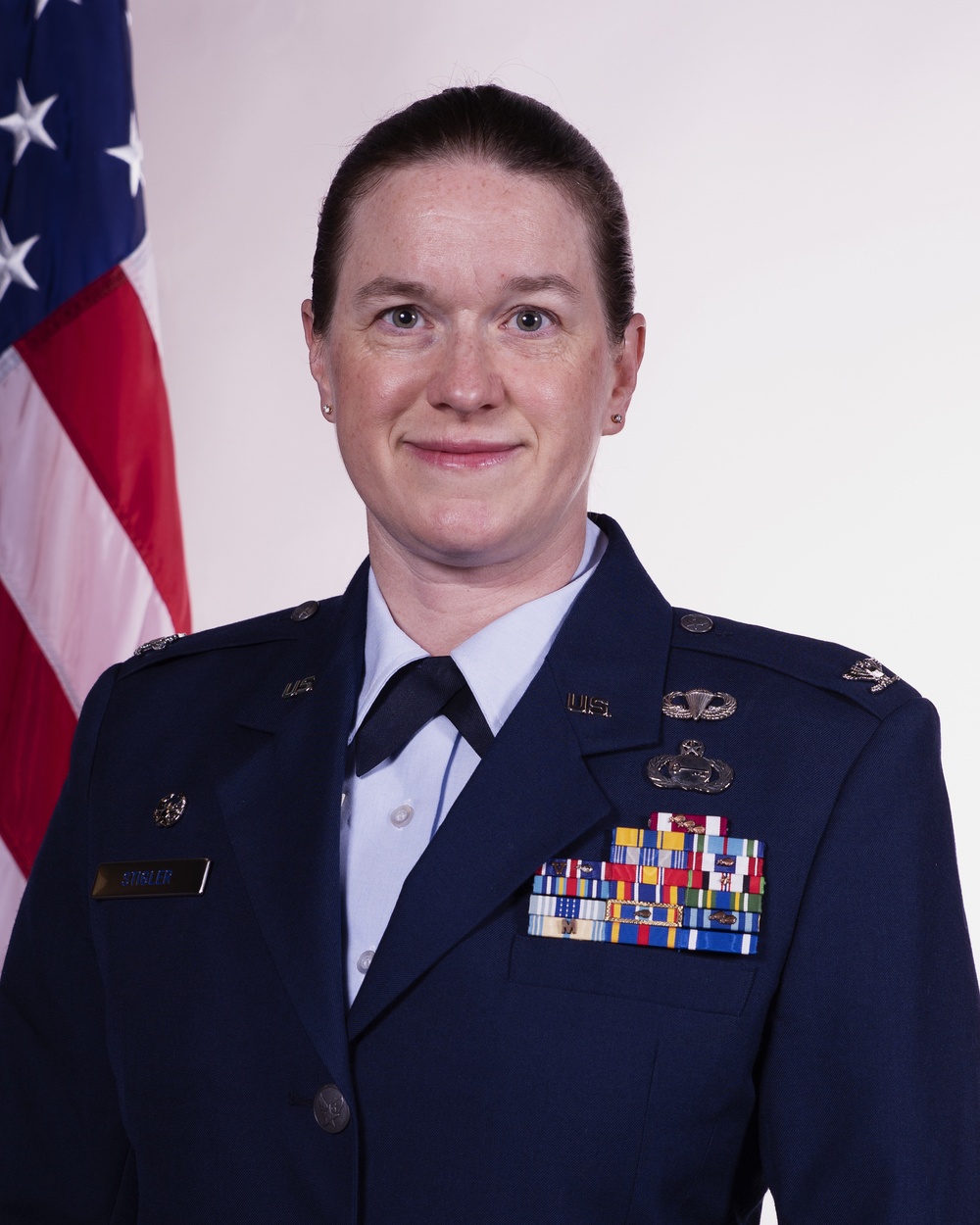 Official Air Force photo for Col. Sara A. Stigler