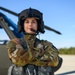 1st Lt. Larissa Fluegel prepares for a flight