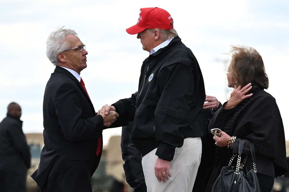 President Trump visits Tennessee to view tornado damage