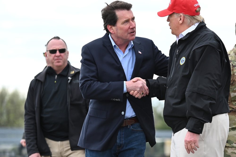 President Trump visits Tennessee to view tornado damage