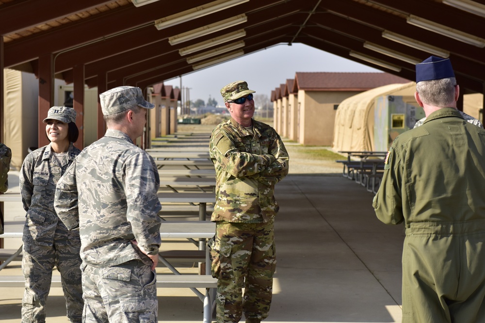Brig. Gen. Russell Ponder Tours the 163d Attack Wing