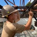 U.S. Navy Seabees deployed with NMCB-5’s Detail Palawan continue construction on Magsaysay Elementary School