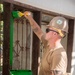 U.S. Navy Seabees deployed with NMCB-5’s Detail Palawan continue construction on Magsaysay Elementary School