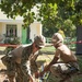 U.S. Navy Seabees deployed with NMCB-5’s Detail Palawan continue construction on Magsaysay Elementary School