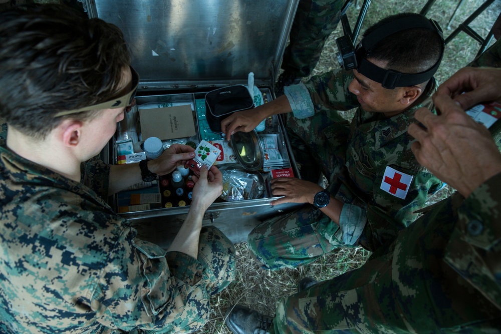 Cobra Gold 20: 31st MEU Sailors, Royal Thai Navy rehearse medical procedures