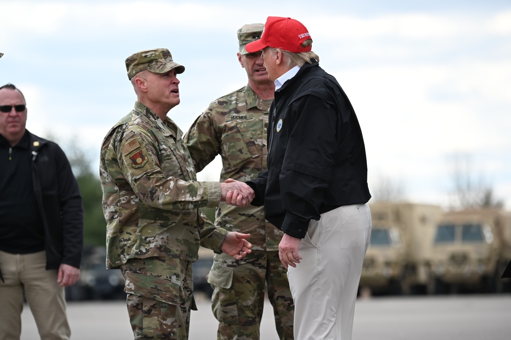 President Trump visits Tennessee to view tornado damage