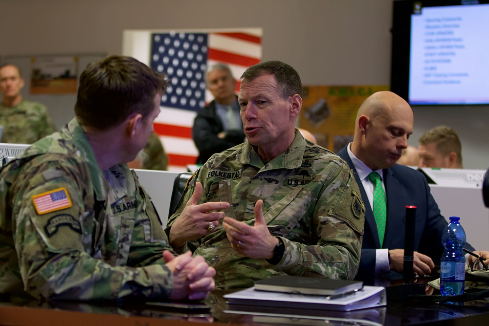 US Army leadership work solutions to COVID-19 situation in Vicenza, Italy