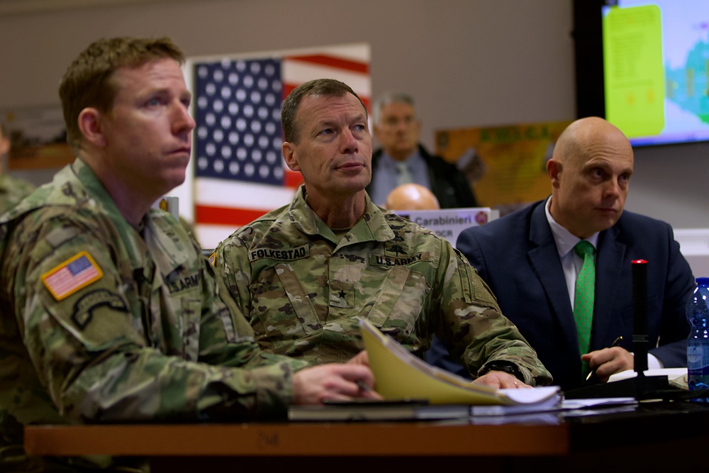 US Army leadership work solutions to COVID-19 situation in Vicenza, Italy
